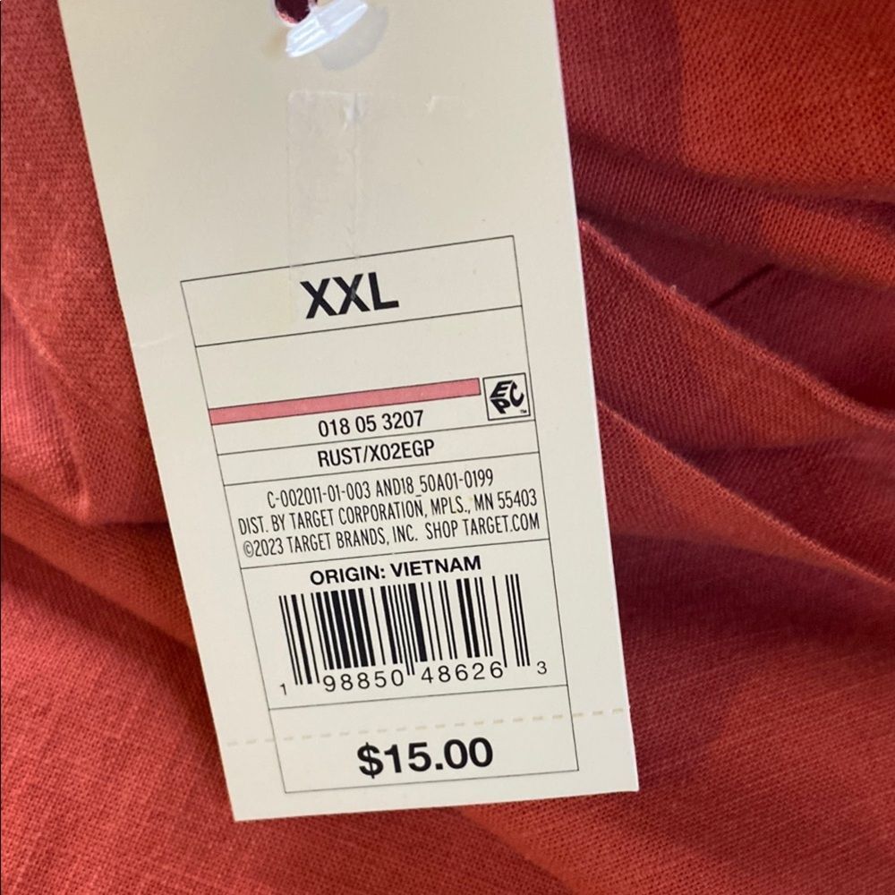 Women's Tie Mini a-Line Skirt - a New Day Rust XXL NWT - Picture 7 of 8
